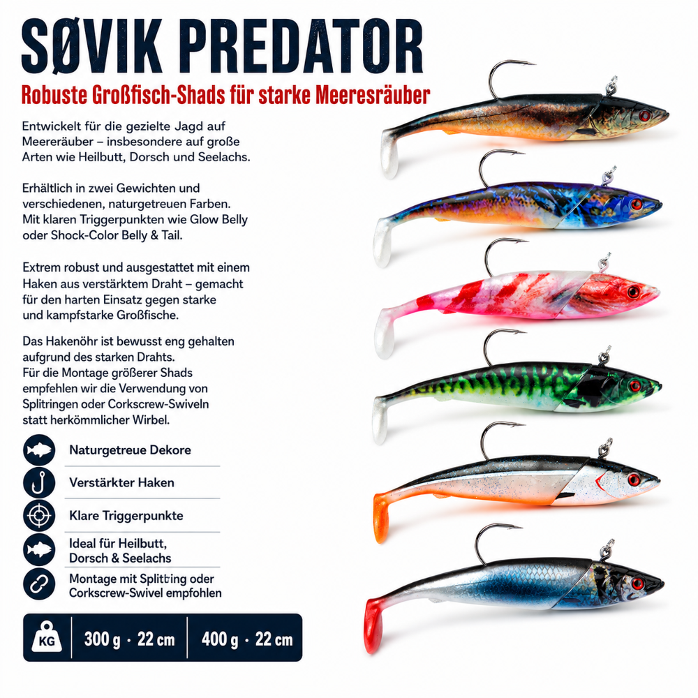 SØVIK PREDATOR - Ersatzschwanz - Lippfisch