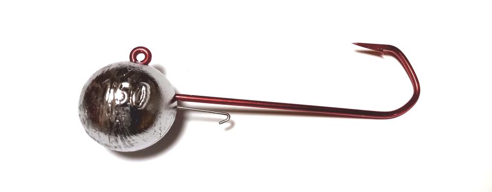 Rundkopf Jig mit Baitholder u. VMC 5150 Jighaken 12/0 - 200g