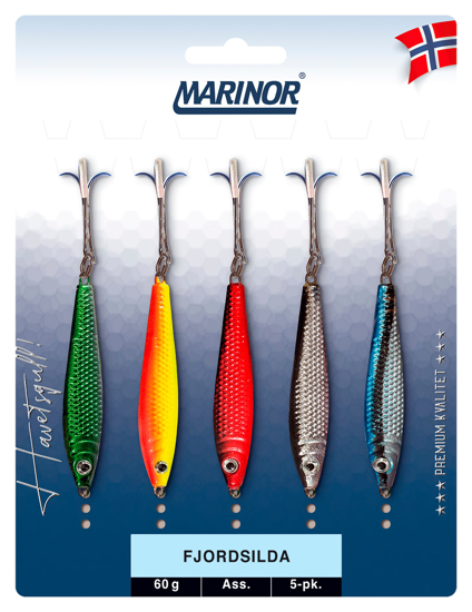 MARINOR Fjordsilda 5pack - 5er Pilker-Set