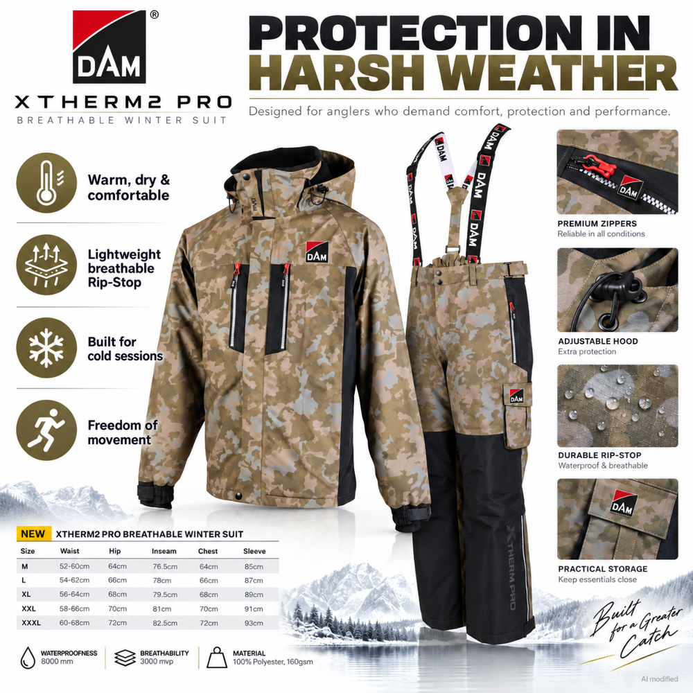DAM Xtherm2  Pro Breathable Winter Suit - Winteranzug Gr. L