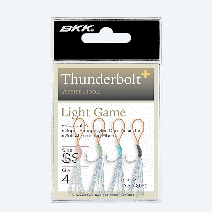 BKK Thunderbold+ - Ultra Light Jigging Single Assist Hooks