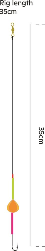 Kinetic Sabiki Plaice Connect 1/0 - Red