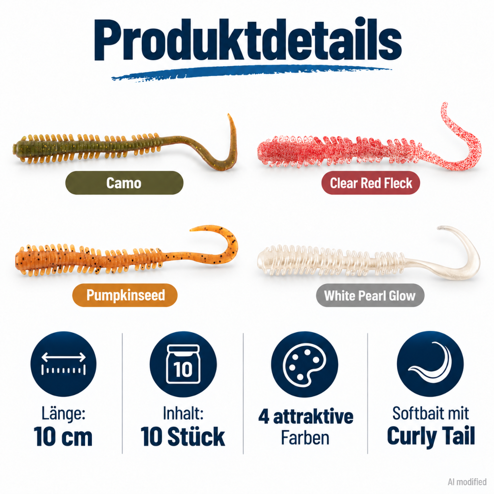 Berkley Gulp! Saltwater Isome Curly Worms 10cm - Camo