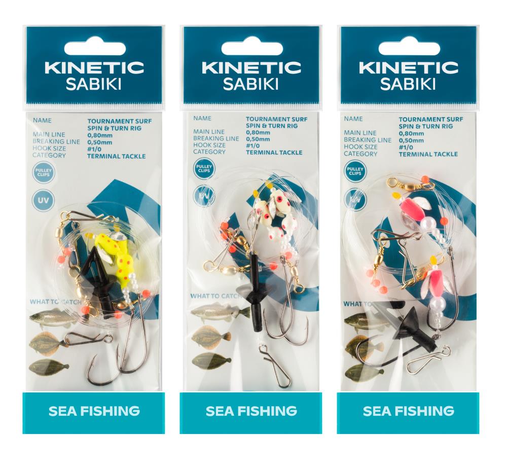 Kinetic Sabiki Tournament Surf Spin&Turn Rig