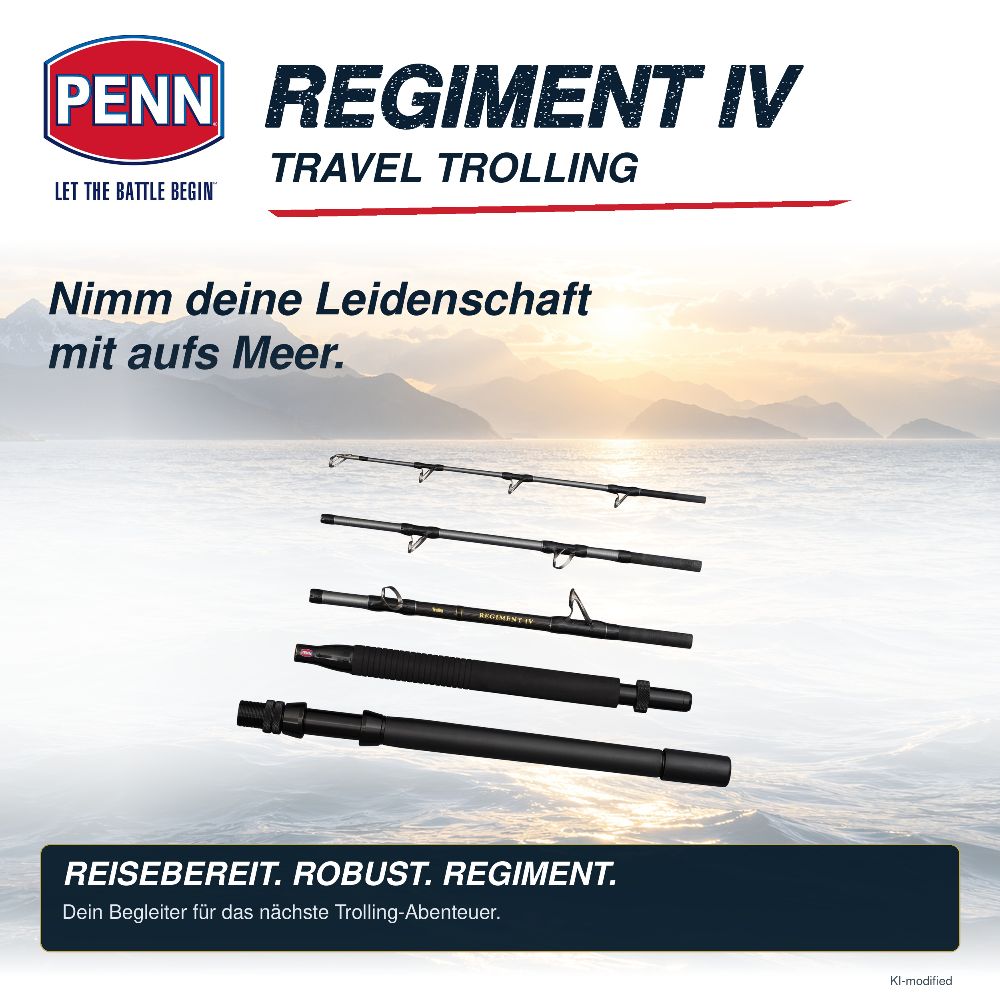 PENN Regiment IV Travel Trolling Rod 1,98 m 60–120 lb