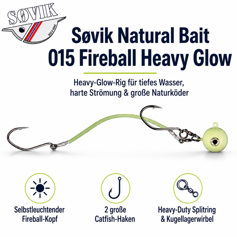 Søvik Natural Bait 015 Fireball Heavy Glow 500g