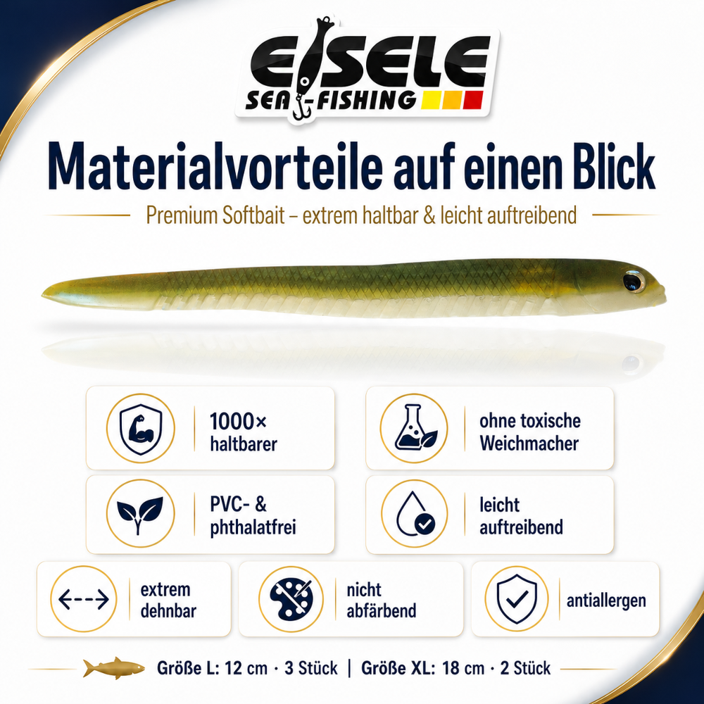 Eisele Sea-Fishing Doppelganger Sandaal Blister 18cm - 2 Stk