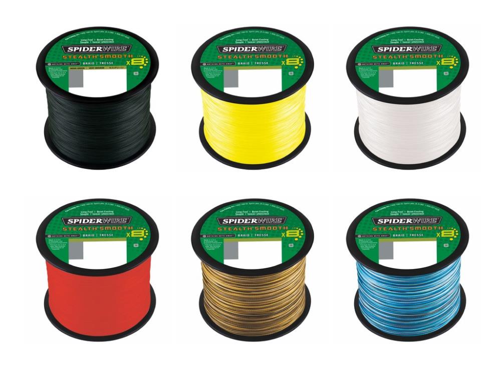 SPIDERWIRE Stealth Smooth 8 New 2020 - Bulk Spool 25m each