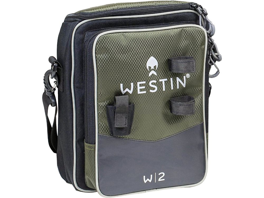 Westin W2 STREET BAG 1 BOX – Umhängetasche/Daypack inkl. Tackle Box (Forest Night, M)