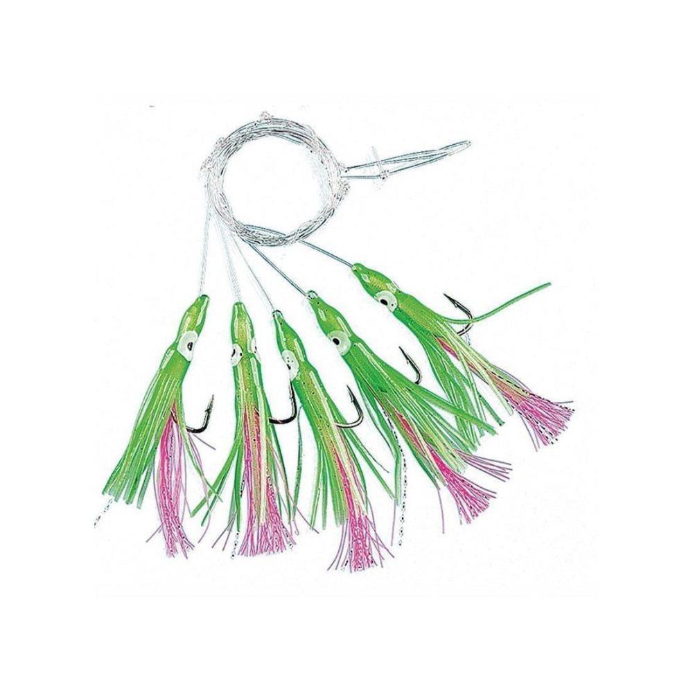 FLADEN Mini-Oktopus Rig Green-Pink 3/0