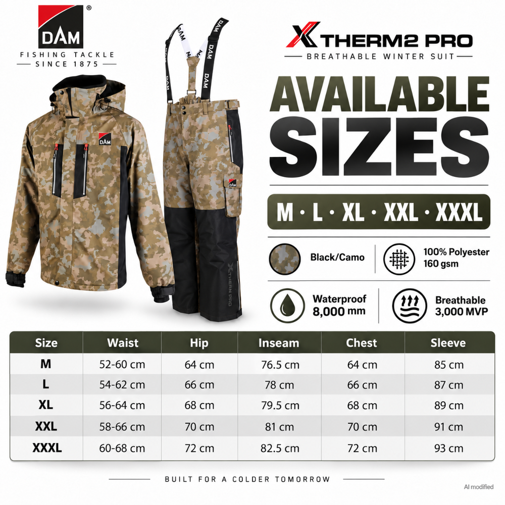 DAM Xtherm2  Pro Breathable Winter Suit - Winteranzug Gr. L