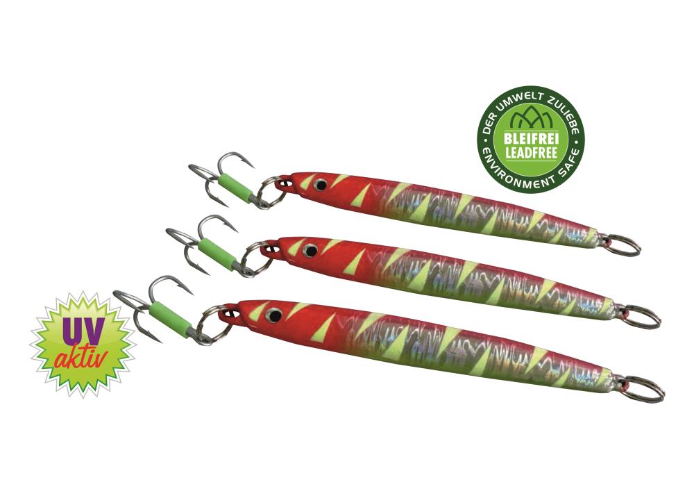 Behr Arrow-Pilker Mega-Colour rot-silber-fluo