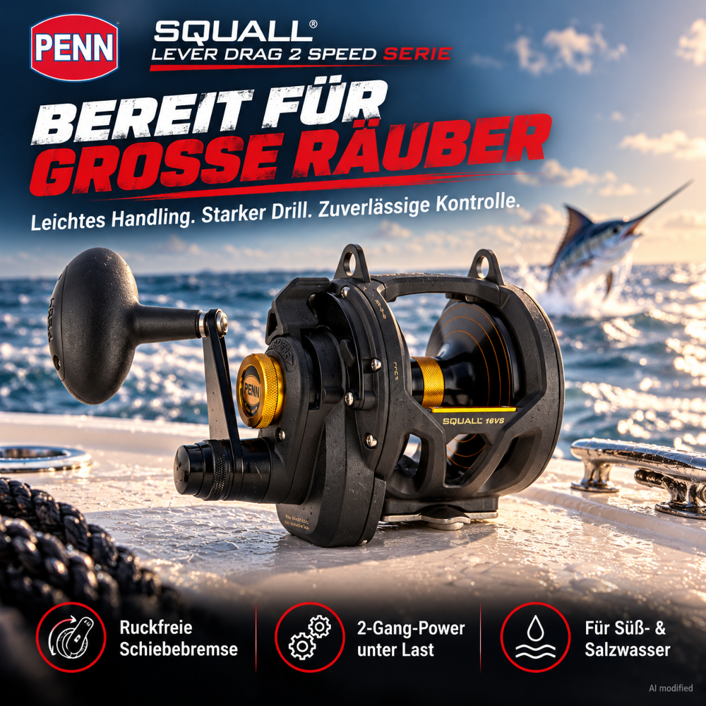 PENN Squall® Lever Drag 2 Speed IGFA16
