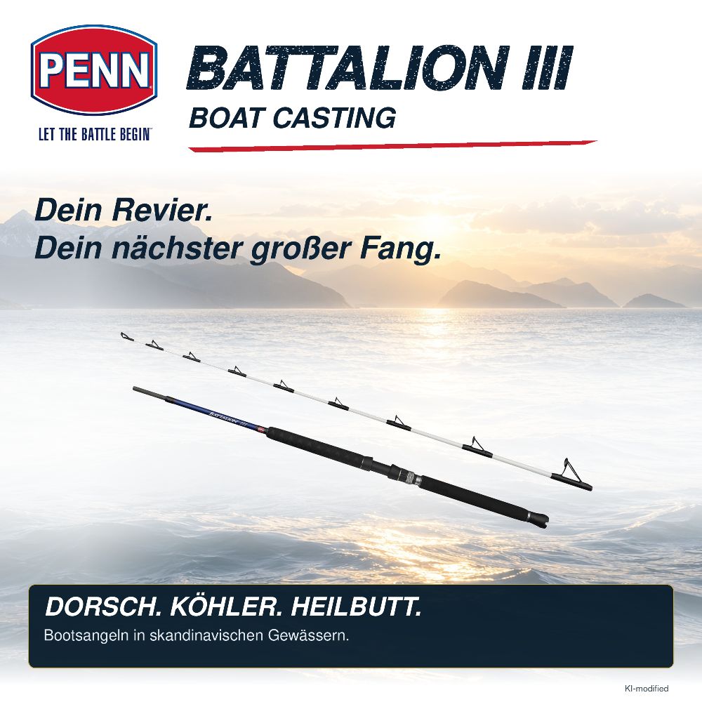 PENN Battalion III Boat Casting Rod 2,13m - 12-20lb