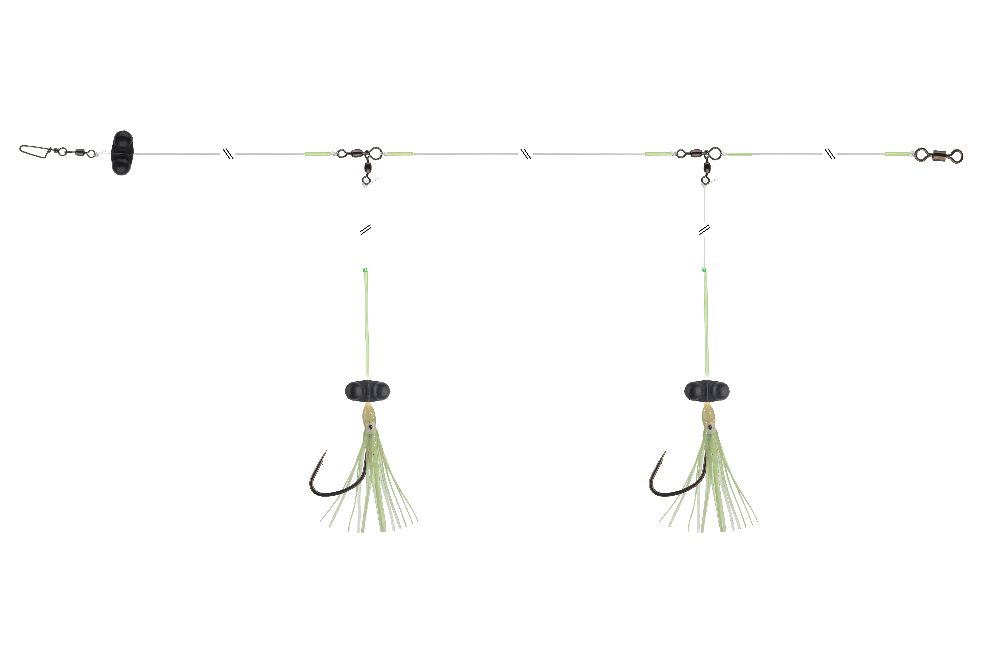 Daiwa Grandwave Steinbeißer-Vorfach "Rattlin" mit Rasseln