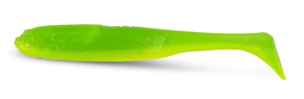 Iron Claw Slim Jim Non Toxic UV - Gummifisch 7cm - 2 Stück - Green Chartreuse