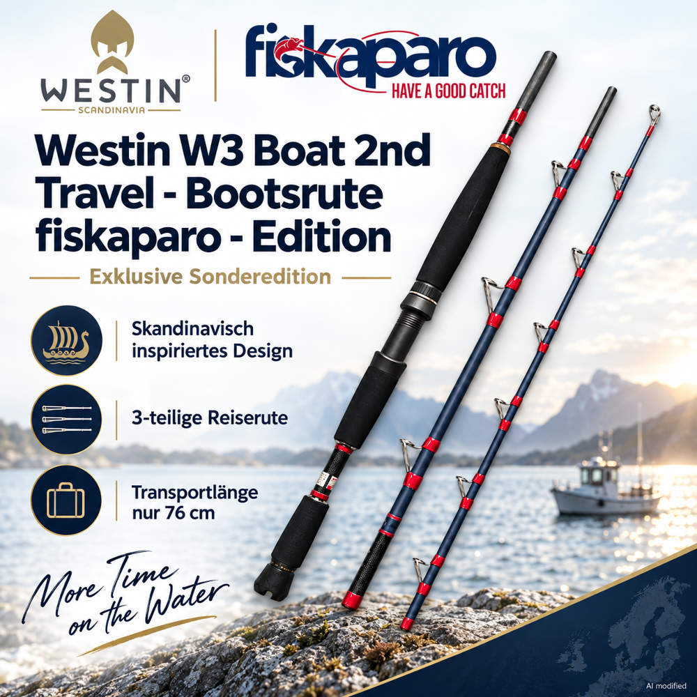 Westin W3 Boat 2nd Travel - fiskaparo - Edition - 20-30lbs