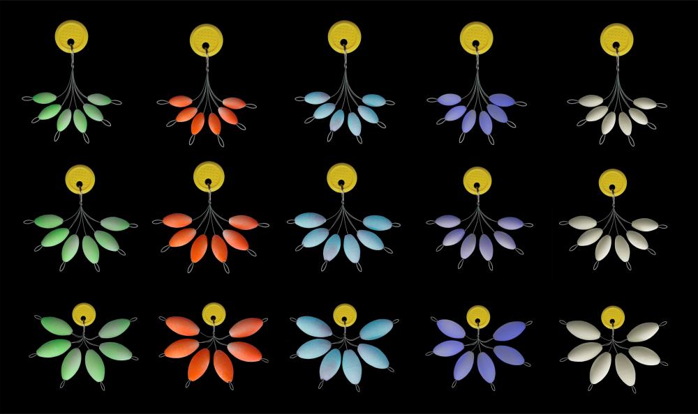 Jenzi Luminous Floating Beads Luminous Blue - L