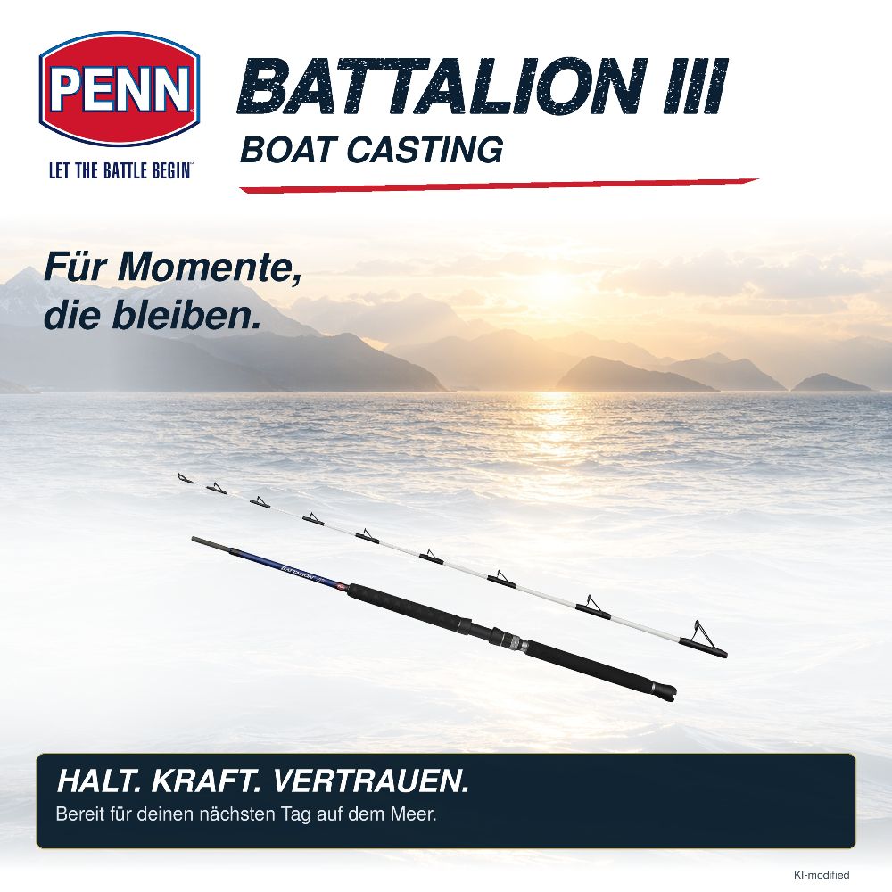 PENN Battalion III Boat Casting Rod 2,13m - 12-20lb