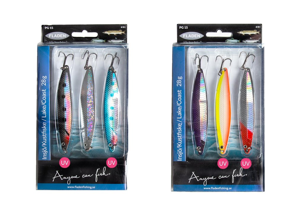 FLADEN Nidingen Flash 28g Sea Trout Spoons Set of 3