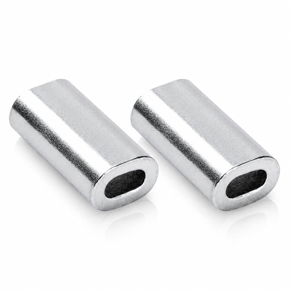 SØVIK Aluminium Single Sleeve – Einzel-Quetschhülsen 10 Stück