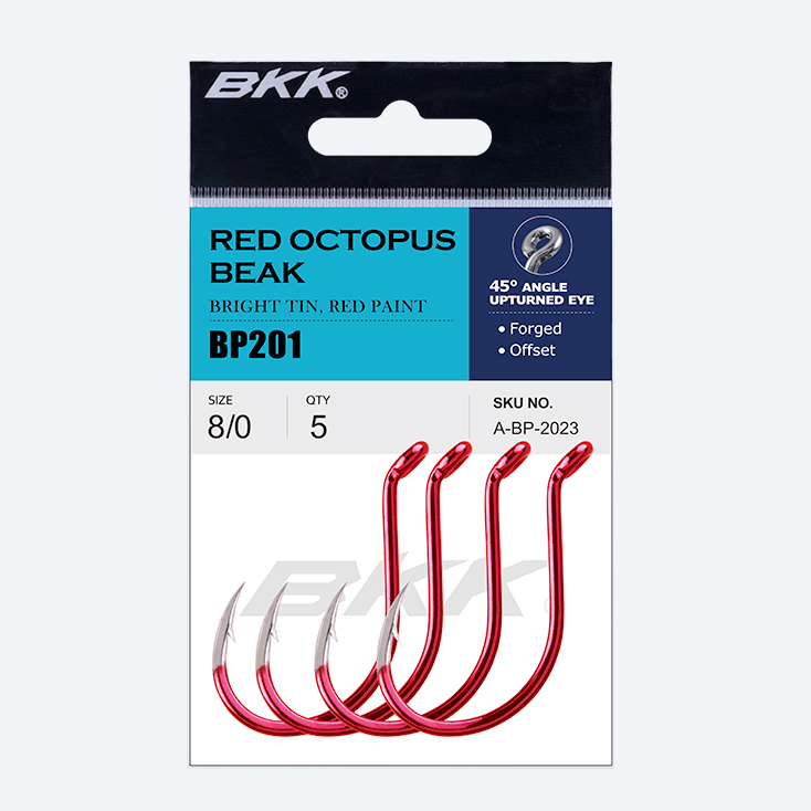 BKK Red Octopus Beak Hooks - Size 1