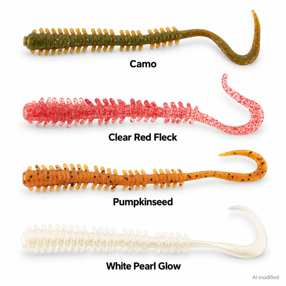 Berkley Gulp! Saltwater Isome Curly Worms 10cm - Camo