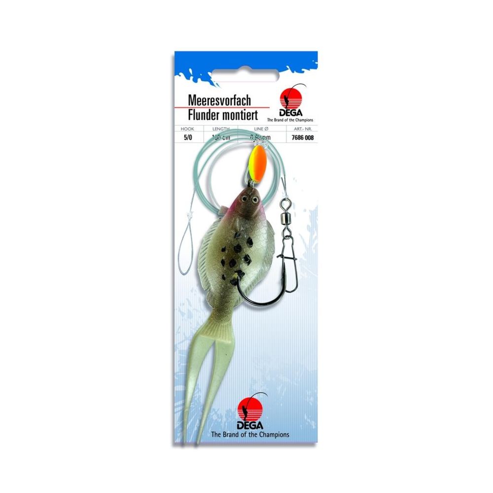 DEGA Meeresvorfach Flunder - Black-White