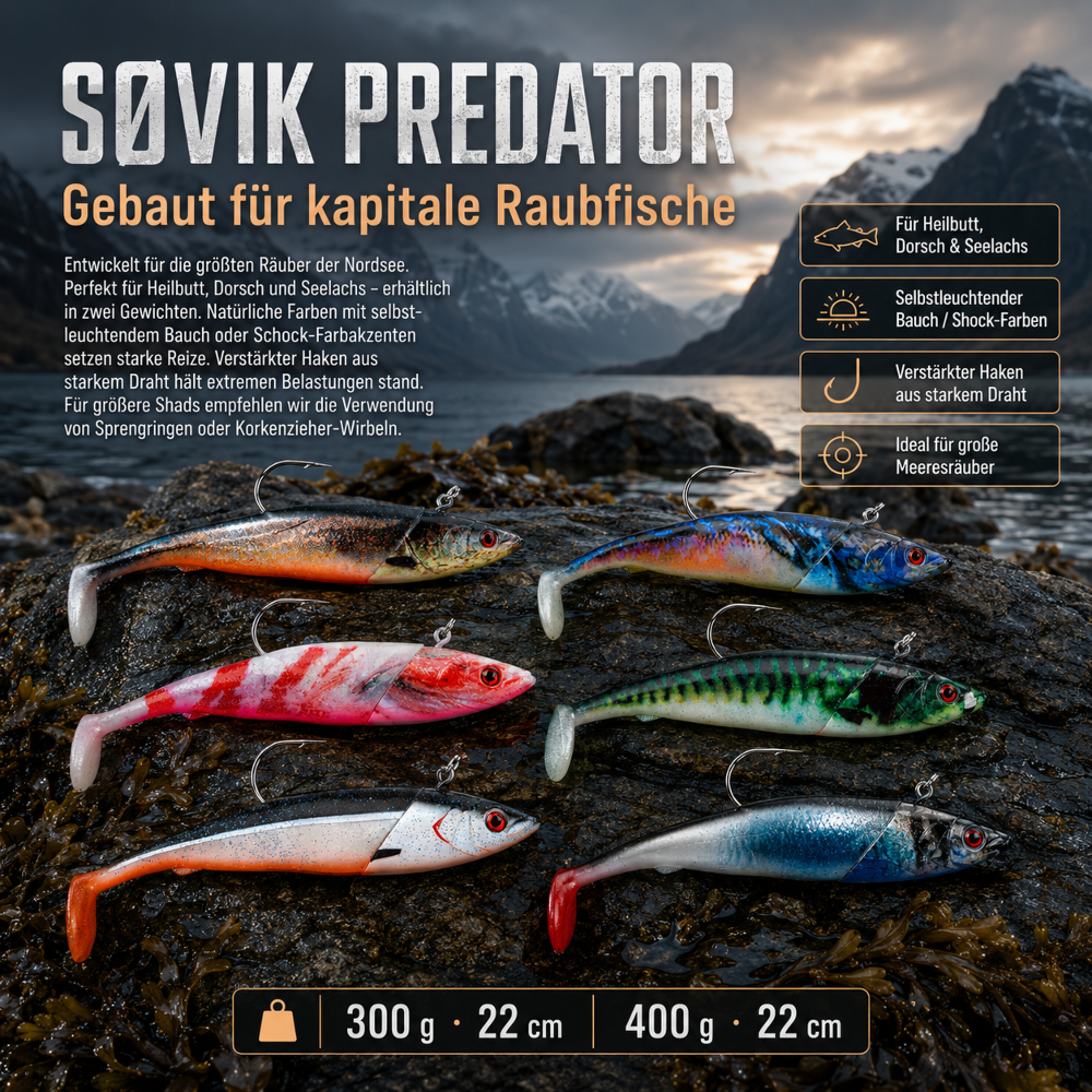 SØVIK PREDATOR - Ersatzschwanz - Lippfisch