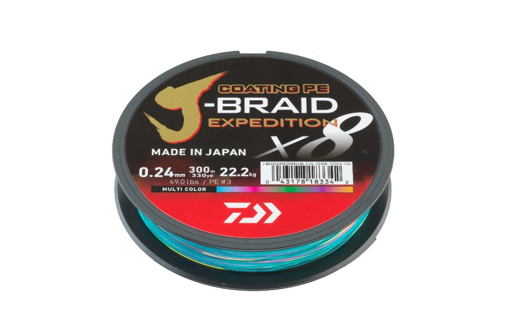 Braid Expedition X8 0,20mm -16,00kg - 300m - multicolor