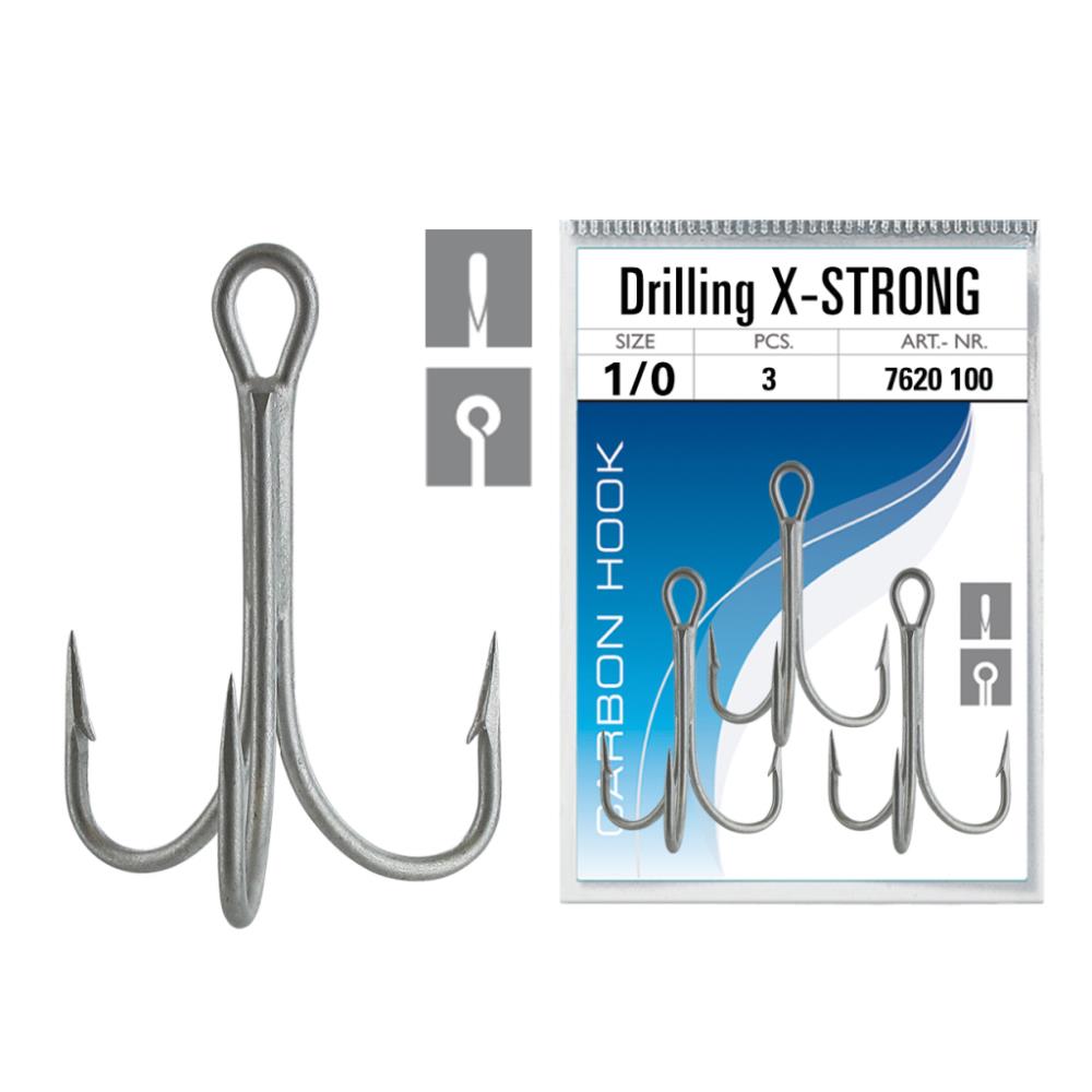 DEGA Nickel Treble Hook - Size 1/0