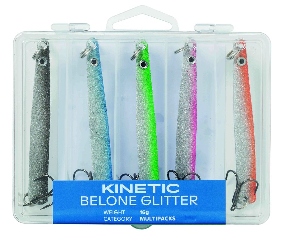 Kinetic Belone Glitter - Blinker-Set - 5 Stück