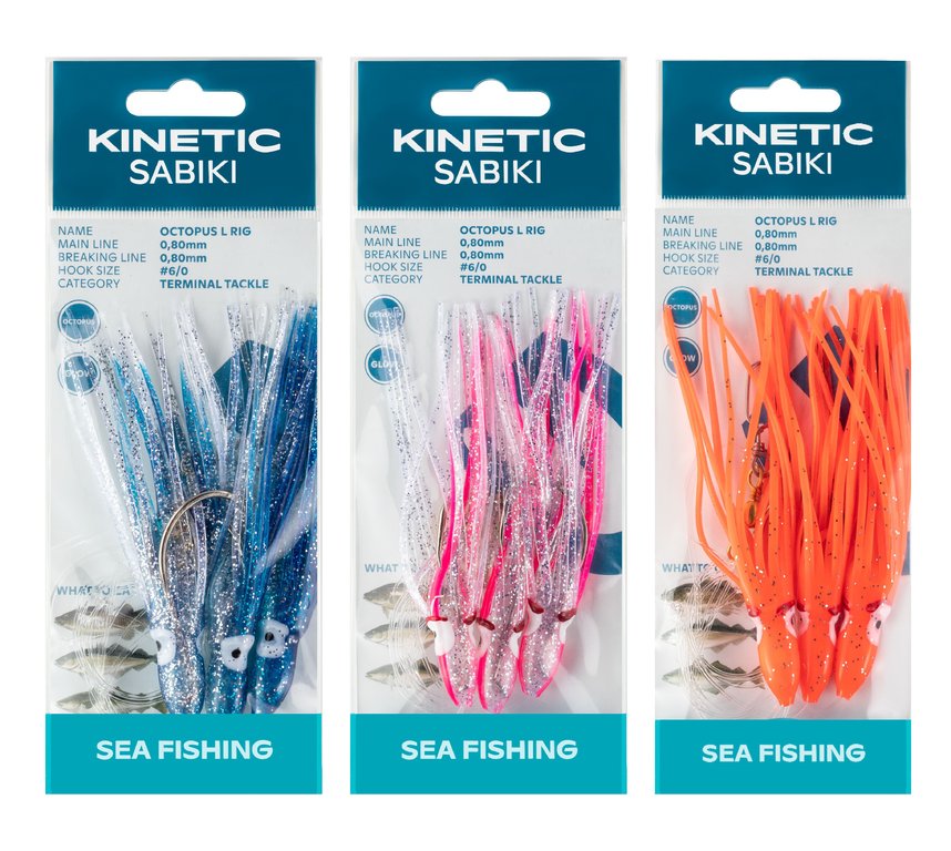 Kinetic Sabiki Octopus Rig Large - Vorfach
