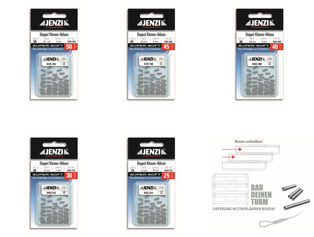 Jenzi Doppel-Quetsch-Hülsen