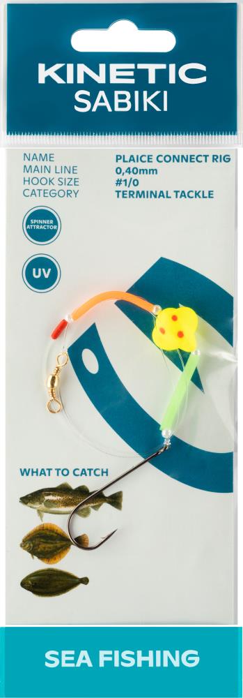 Kinetic Sabiki Plaice Connect - Plattfischvorfach 1/0 - Yellow