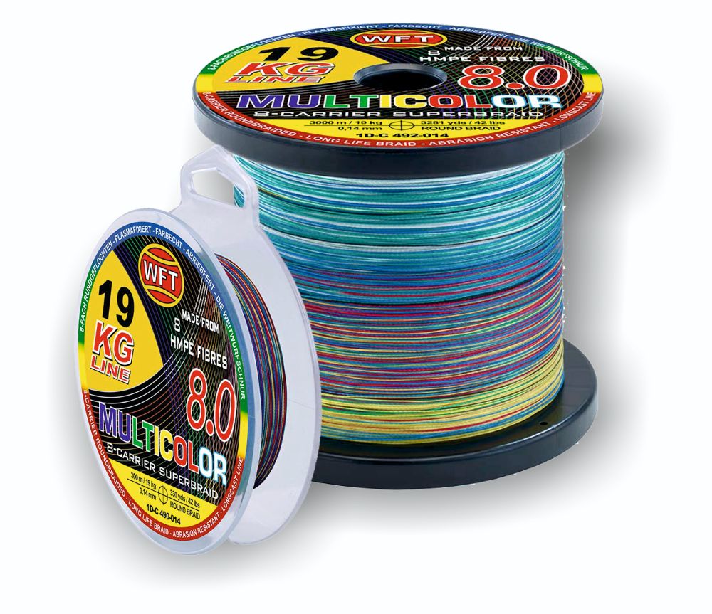 WFT KG 8.0 - 8-strand braided Multicolor Line