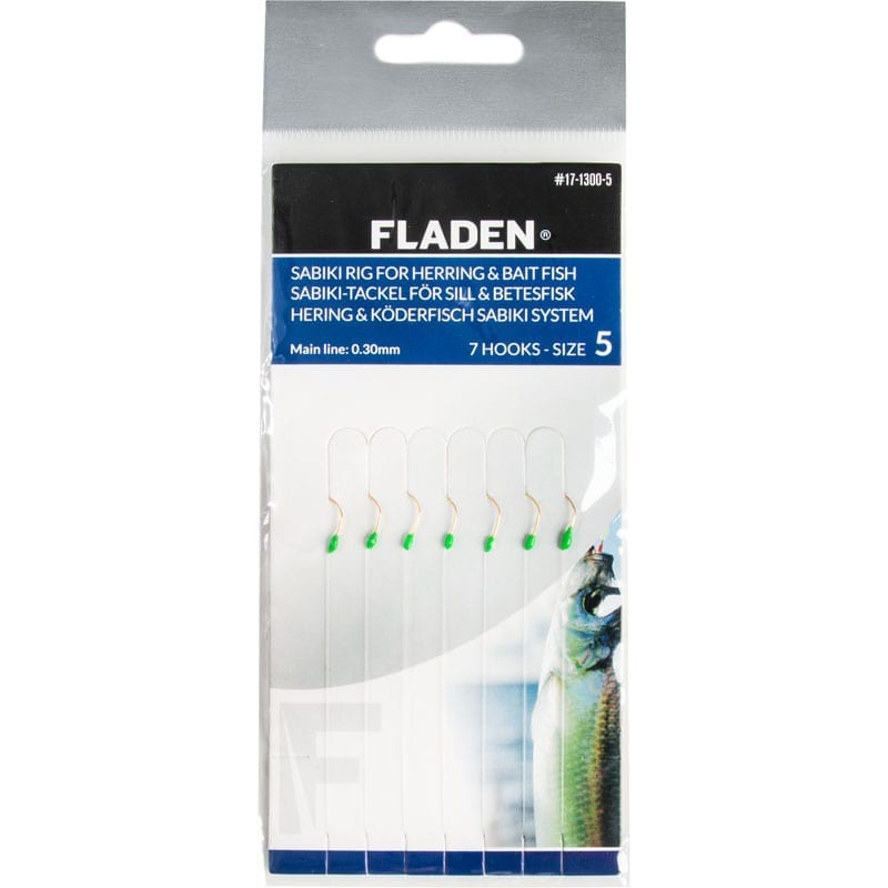 FLADEN Sabiki Rig Herring 6 Hooks - Size 14
