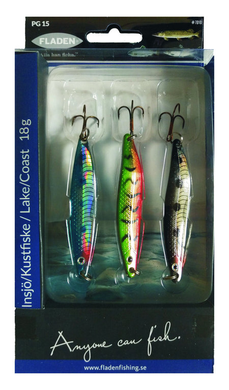 Fladen Nidingen Sea Trout-Spoon-Set - 3 Stück