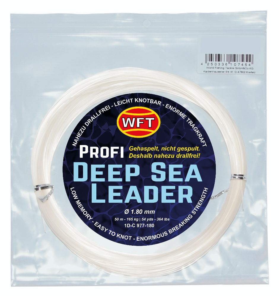 WFT KG Mono Deep Sea Leader clear - Vorfachschnur