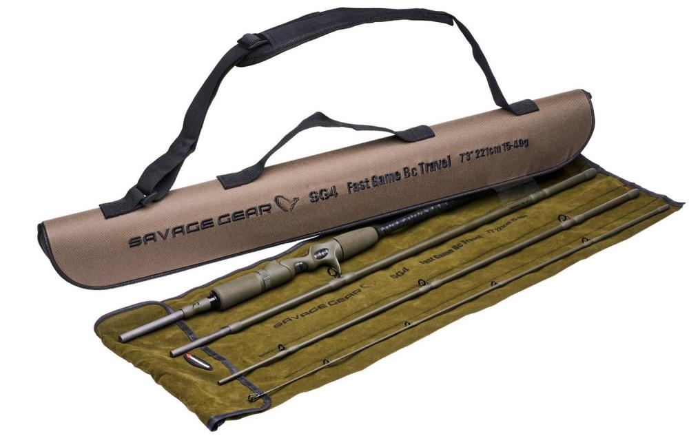 Savage Gear SG4 Fast Game Baitcast Travel Rod 2,21m - 30-80g