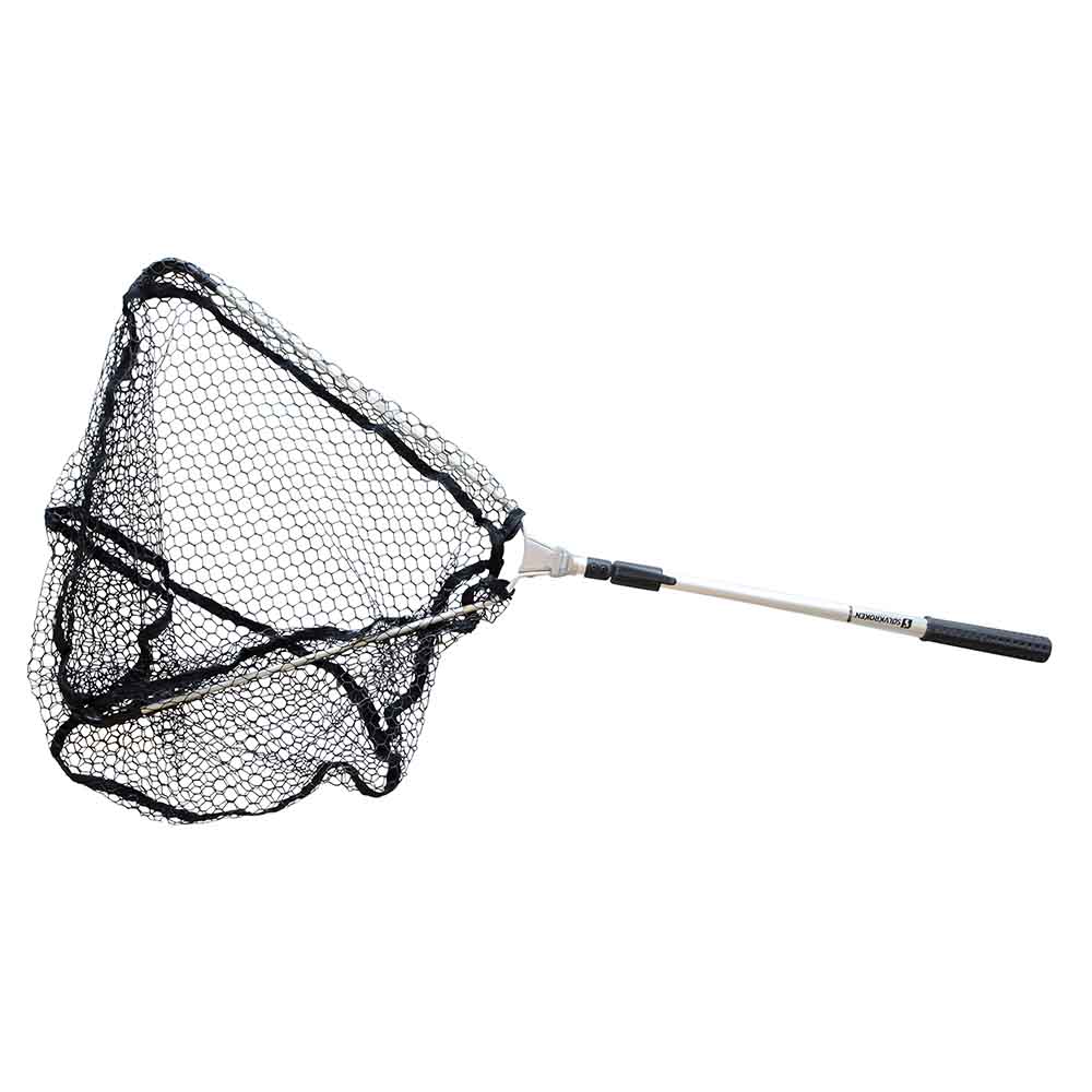 Solvkroken telescopic landing net with rubber net - Maxi