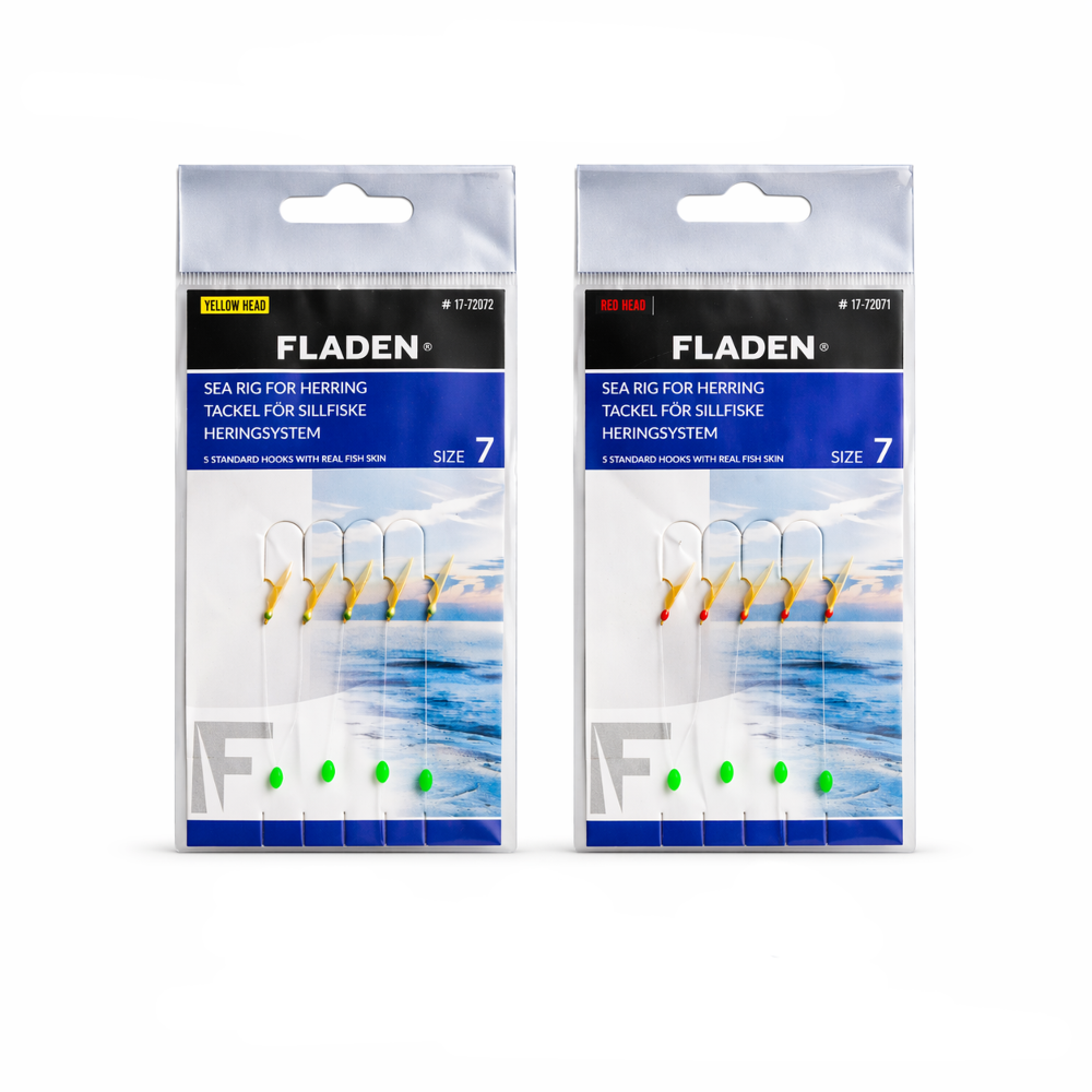 FLADEN SEA RIG HERRING 5 Hooks - Real Fish Skin