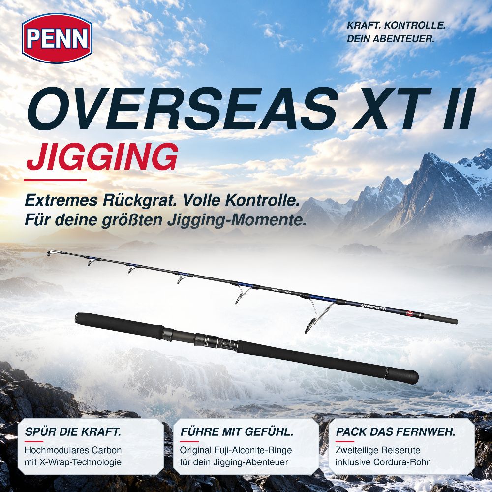 PENN Overseas XT II Jigging 1,55 m