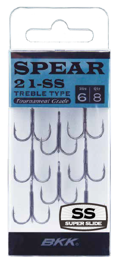 BKK SPEAR 21 SS Treble Hooks - Size 4/0