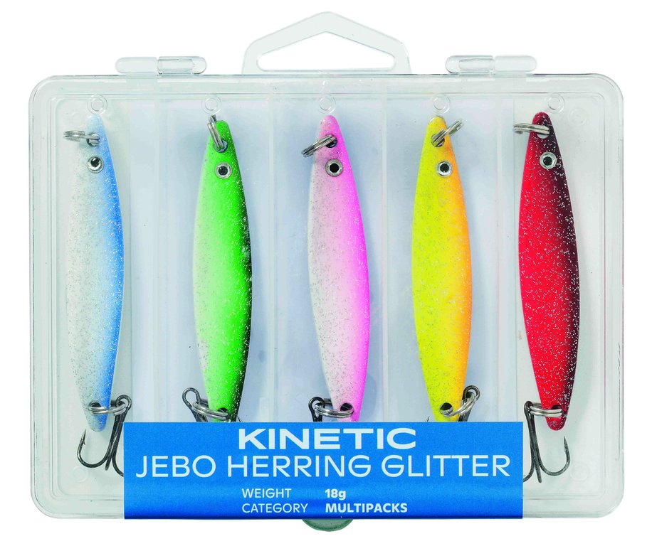 Kinetic Jebo Herring Glitter - Blinker-Set