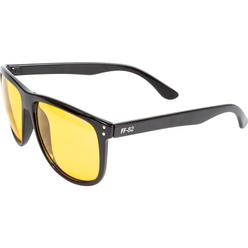 FLADEN Polarized sunglasses shiny black frame and yellow lens