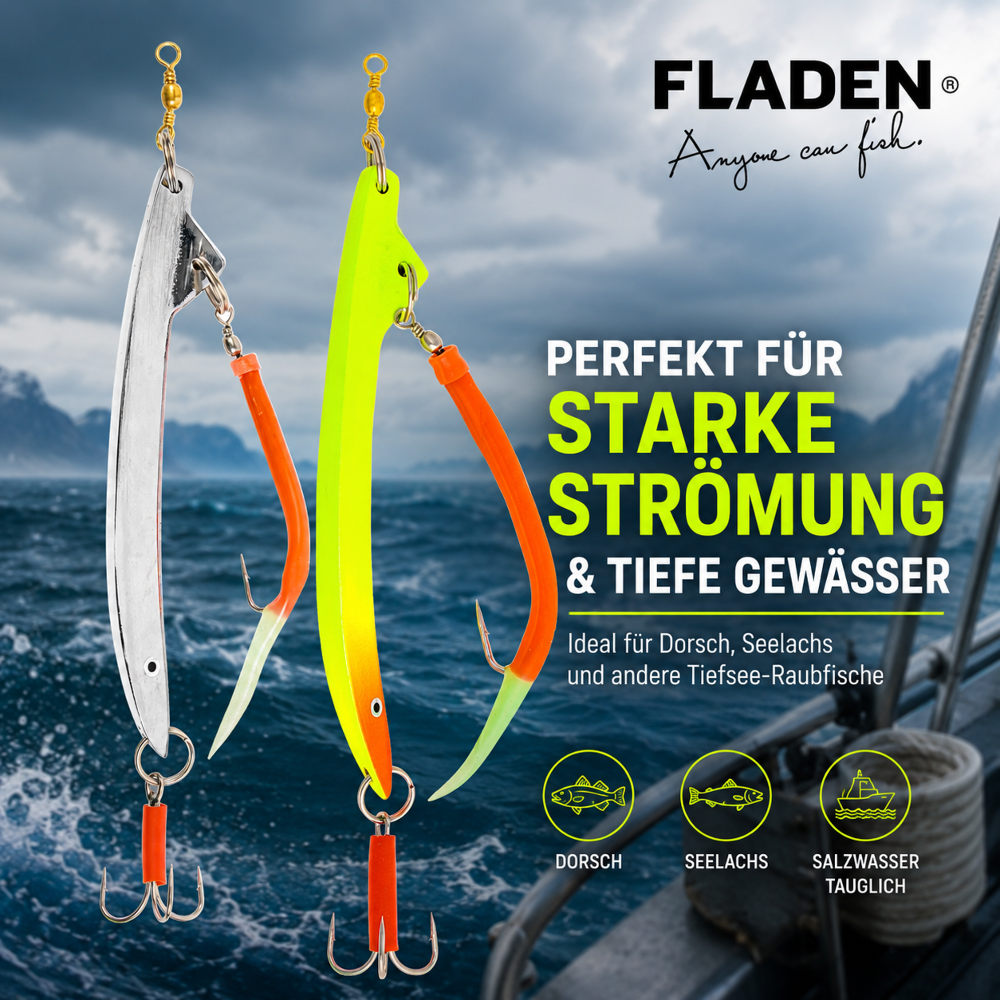 FLADEN Banana Pilk mit Gummi-Makk – Meerespilker 500g - Red-Yellow