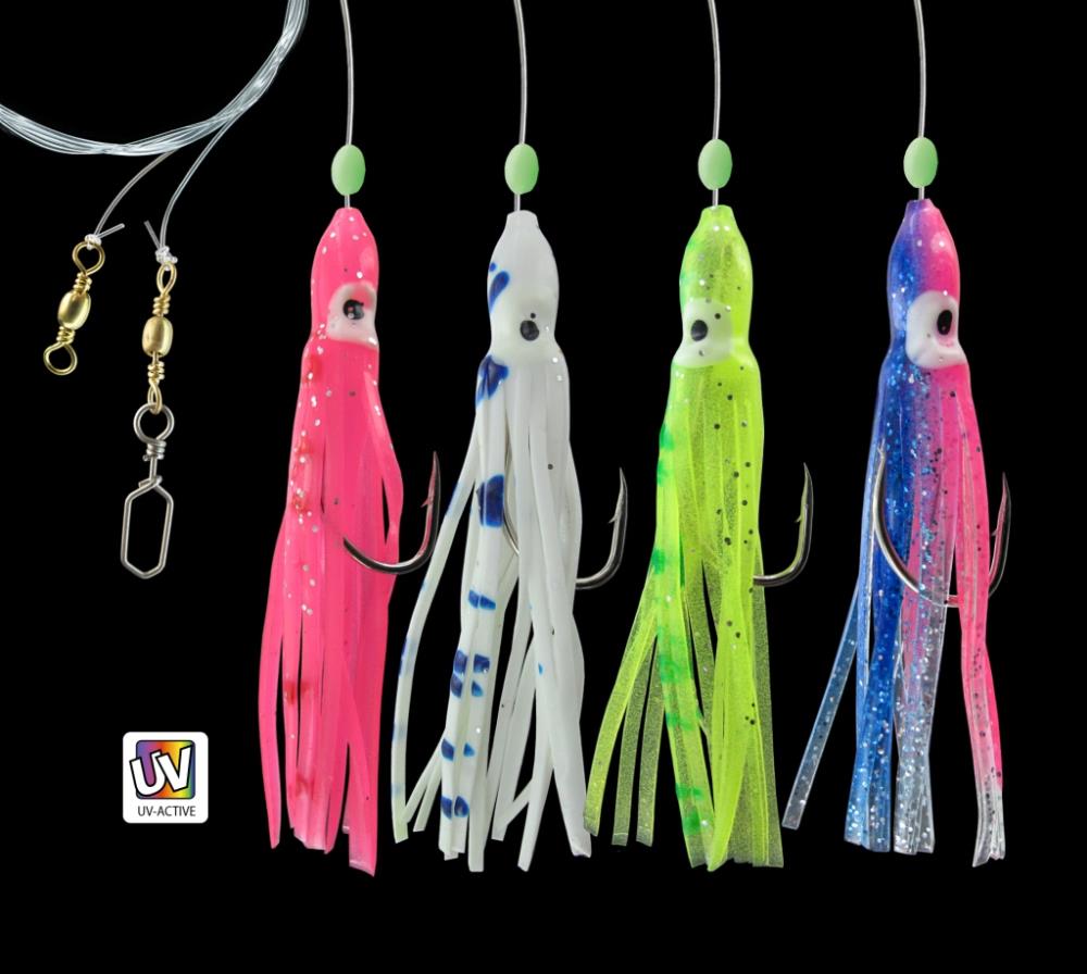 DEGA Octopus-System with 4 Arms - Pink/Fluo/Green/Blue