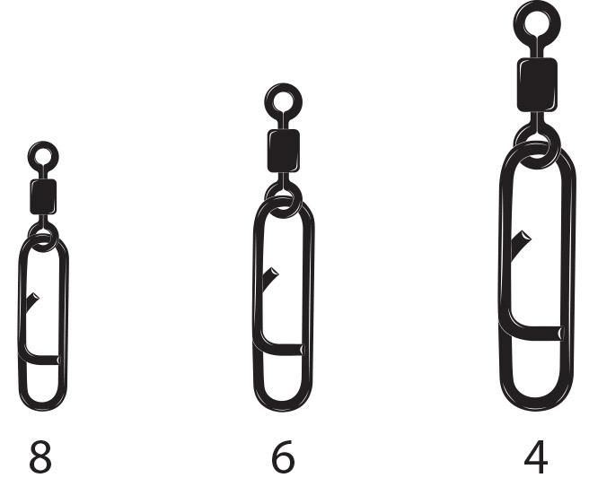 VMC 3522BN Switch Snap+Swivel - Wirbel mit Einhänger