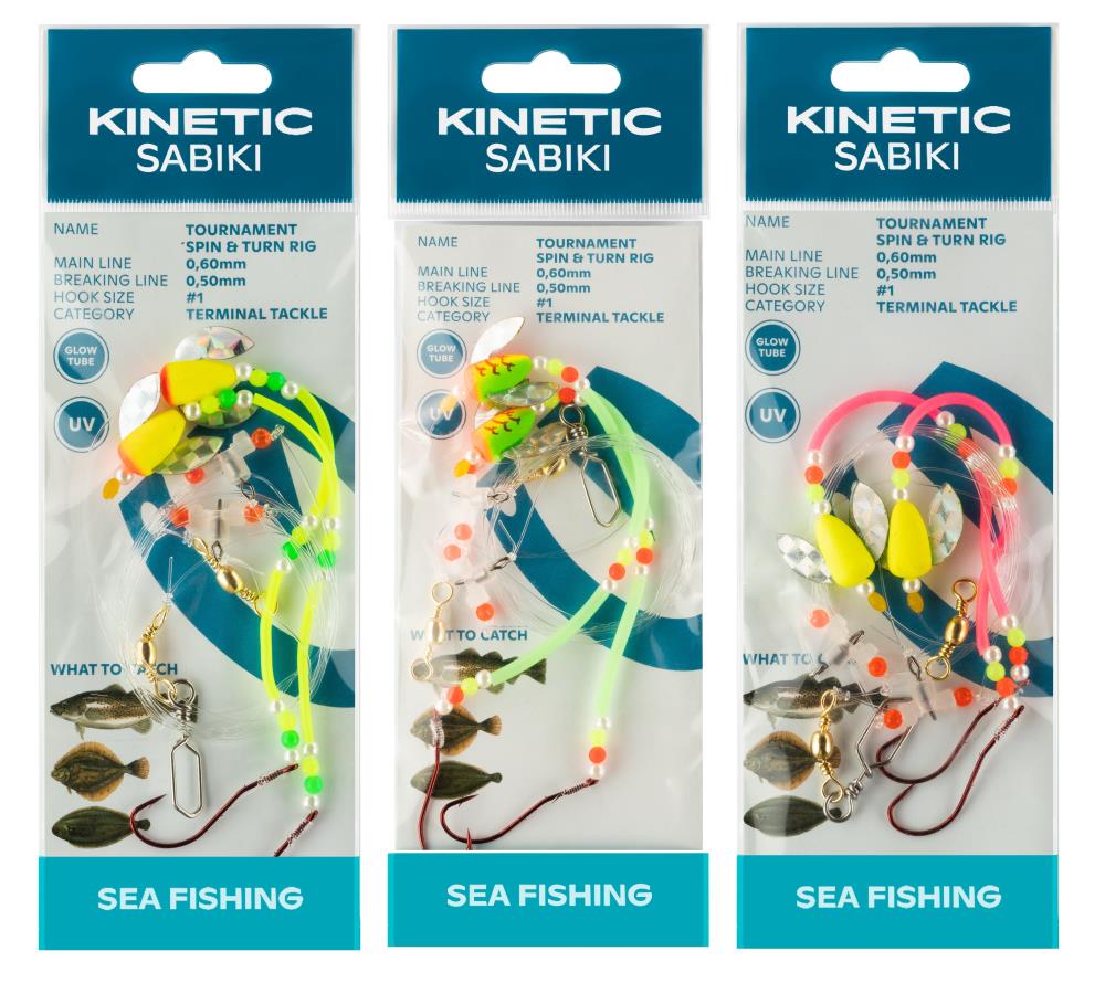Kinetic Sabiki Tournament Spin&Turn - Vorfach